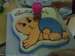 کیک تولد یک سالگی پارسا نی نی