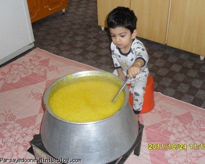 آش هم زدن جوجوووووووو شله زرد پزون