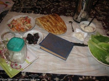 اولین افطاری ماه رمضان با پسرم و آداب افطار