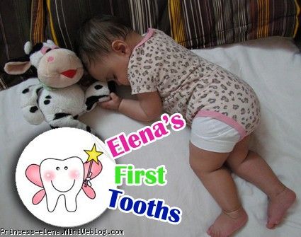 elena first tooth 
