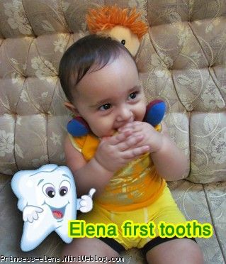 elena first tooth