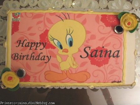 یه جشن تولد خوشکل و تک با تم توییتی  از وبلاگ خاطرات کودکی ساینا 