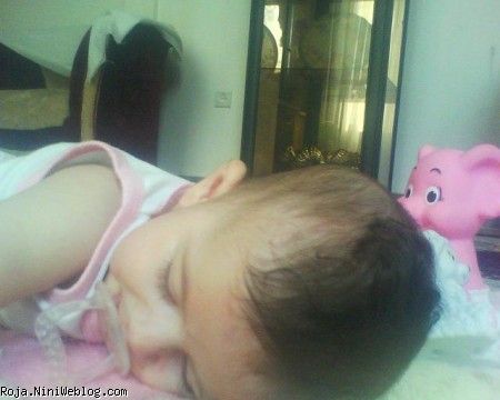 روژا ، عروسکا و خواب ناز- 4ماه و نیم