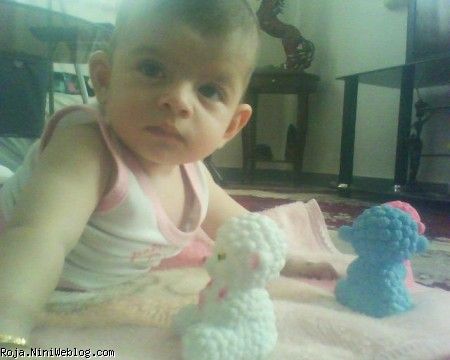 روژا ، عروسکا و خواب ناز- 4ماه و نیم