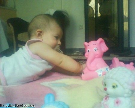 روژا ، عروسکا و خواب ناز- 4ماه و نیم