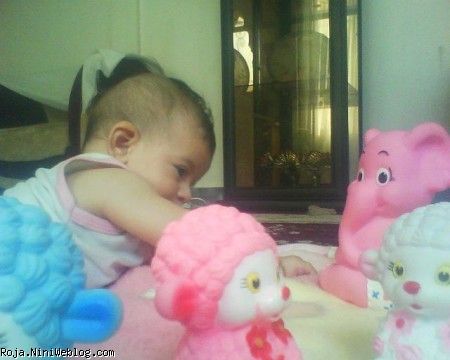 روژا ، عروسکا و خواب ناز- 4ماه و نیم