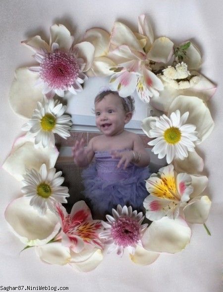 دختر گل ماماني در سن نه ماهگي