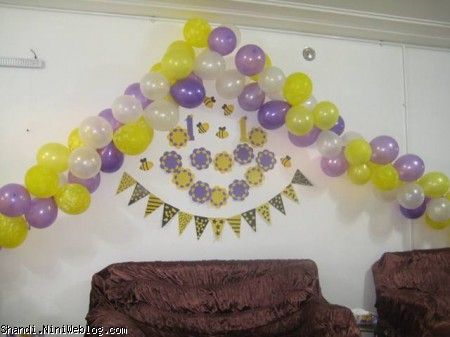 تزیینات تولد یک سالگی محمد حسین جان