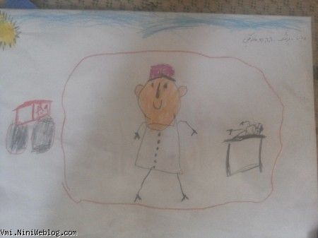 نقاشی پزشک ویانا با کمک خاله نگین