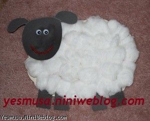 آموزش ساخت ساده گوسفند بازیگوش ( مخصوص کوچولوها )