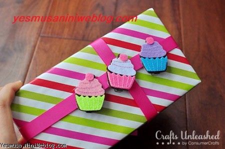 DIY Hair Clips - Cupcakes