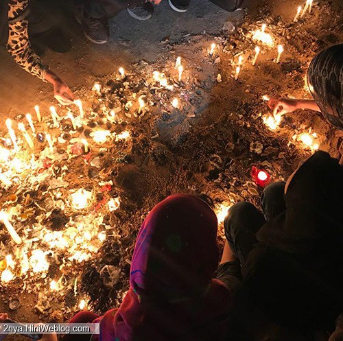 شام غریبان 96 کانون رهپویان وصال شیراز حسینیه سیدالشهدا شمع کودکان 3 ساله