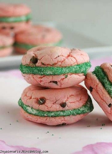 کوکی ساندویچی هندوانه ای [تصویر:  20121117163919_Watermelon-Cake-Mix-Cooki...tell-3.jpg]