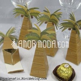 جعبه هدیه مدل نارگیل گیفت بسته بندی کادو درخت نخل ایده جعبه هدیه (گیفت) میوه ای مناسب کادو برای کوچولوها
