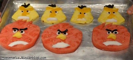 Turn a watermelon into Angry Birds and more angrybirds watermelon 2 تزیین هندوانه شماره شانزده / به شکل پرندگان خشمگین  تزیین هندوانه به شکل پرندگان خشمگین (angry birds)  