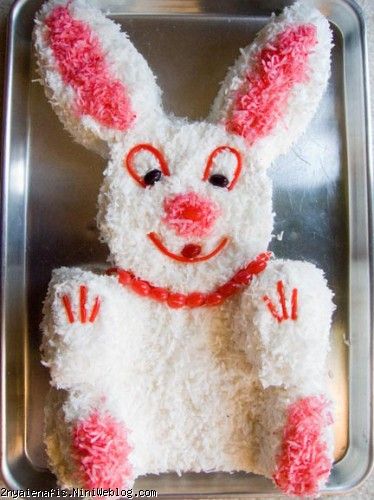  آموزش تصویری تزیین کیک مدل خرگوشی Easter Bunny Cake