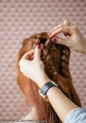 بستن مو به شکل قلب آموزش شینیون موی دخترانه 