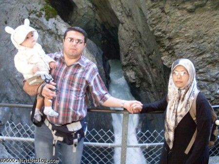 سهند با لباس زمستانی