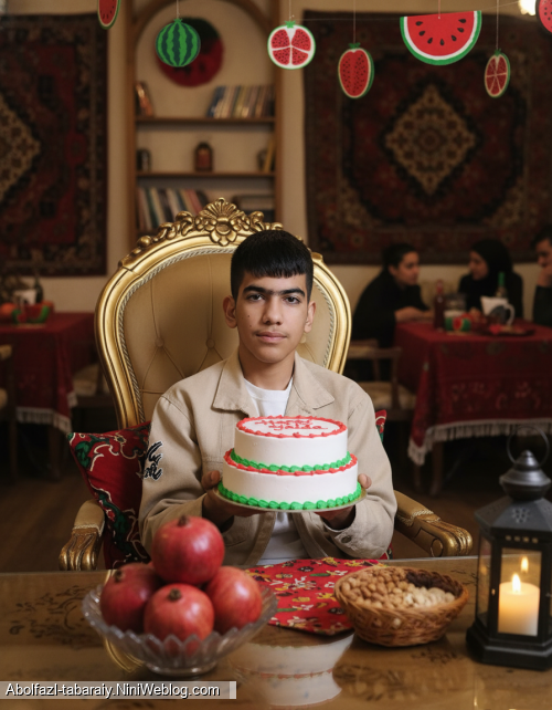 امشب هم یلداست هم تولد من 🤩 چه شبی بهتر از این؟ 🍎🎉