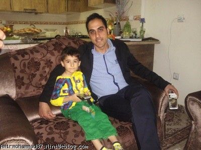 امیرمحمد و دایی جون مهندس 