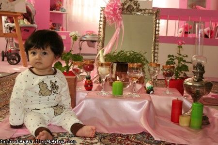  آناهیدخوابالود در کنارسفره هفت سین