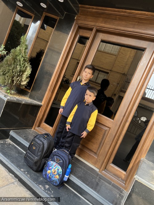 مدرسه رفتن داداشها🧿