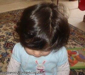 عسل خانوم قبل کوتاهي مو!