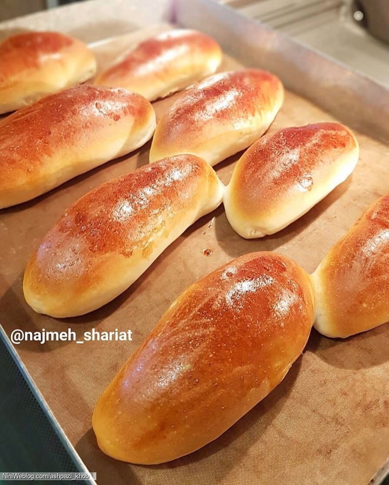 دستور پخت نان همبرگر عالی ()