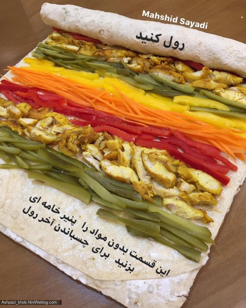 ساندویچ رولی شیک و مجلسی (4)