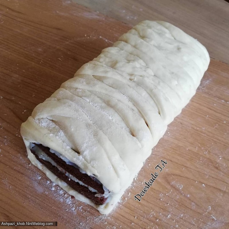 طرز تهیه کیک دانمارکی (9)