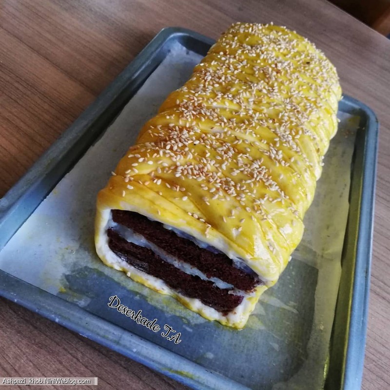 طرز تهیه کیک دانمارکی (10)