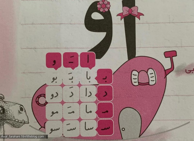 تکرار و تمرین ترکیب نشانه ها تا نشانه ن