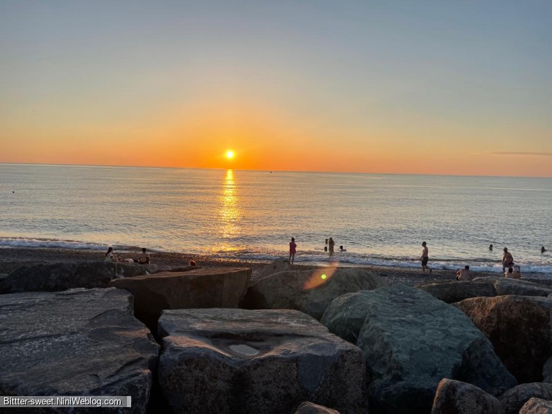 Sunset of the black sea (batumi  Georgia) 🌅🌊🇬🇪