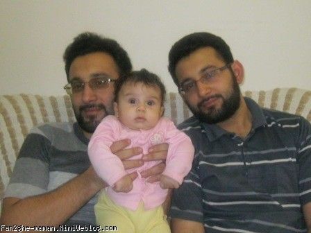 فاطمه ناز و بابایی و عمو وحید داداشه دوقلوی بابایی