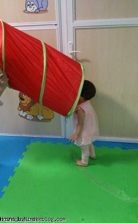 حسنا در حال دالی با مربیش