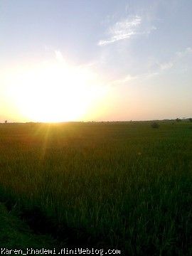 غروب زیبای خورشید