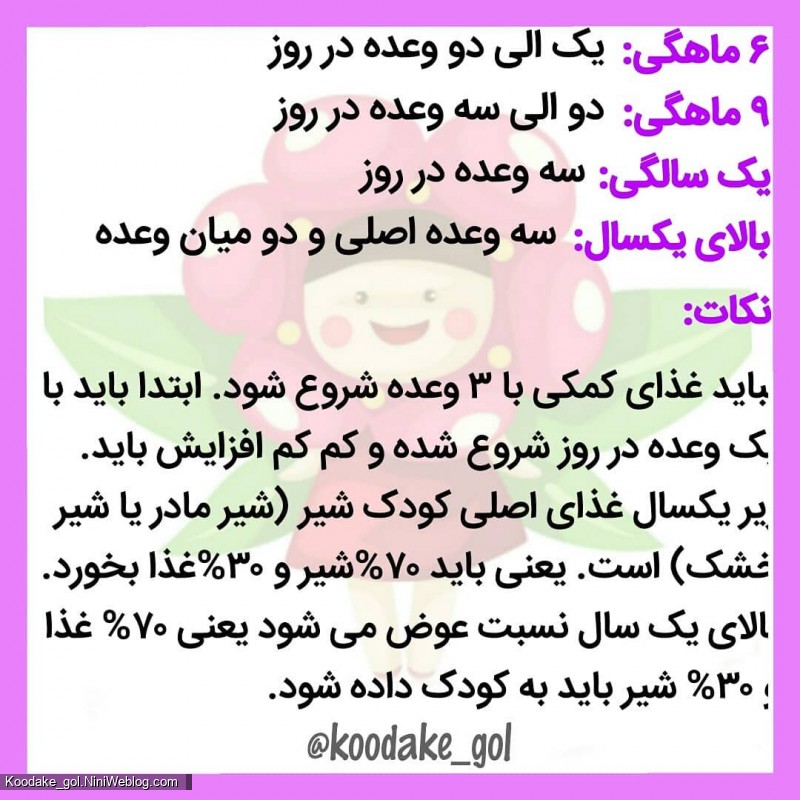 کودک چقدر باید در روز غذا بخورد؟