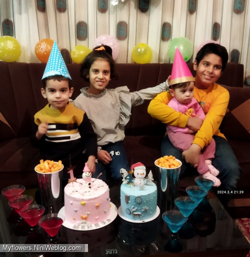 تولد ۱ سالگی مهرسا و ۴ سالگی احمدرضا