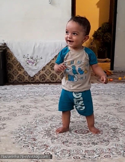 اولین ایستادن محمد صدرا بدون کمک