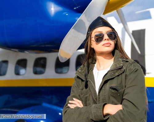 عینک آفتابی خلبانی زنانه
