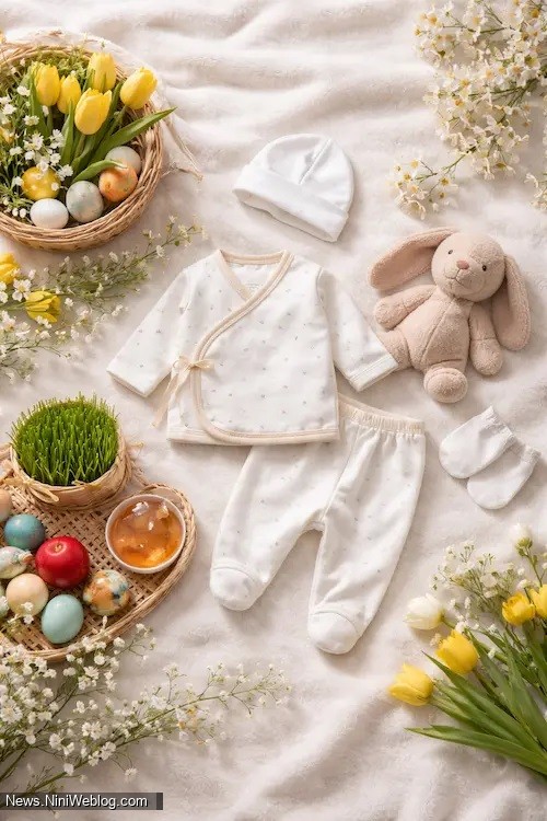 خرید لباس نوزادی شیک برای نوروز 1405؛ راهنمای انتخاب پوشاک نوزاد بهاری