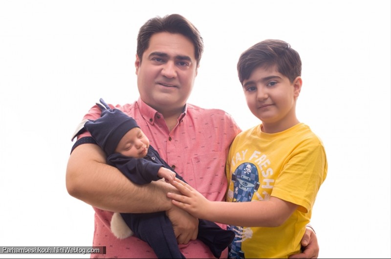 بابا و پارسا و پرهام در آتلیه