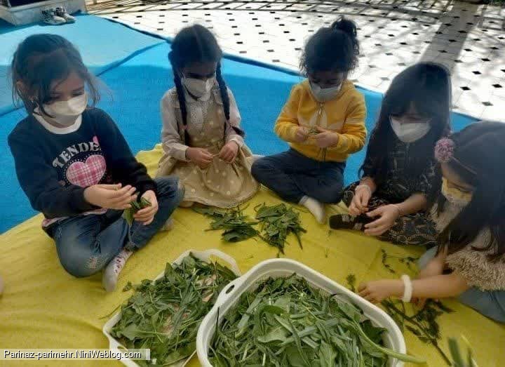 مراسم پختن آش چهارشنبه سوری😊🥰خانه_فرهنگ