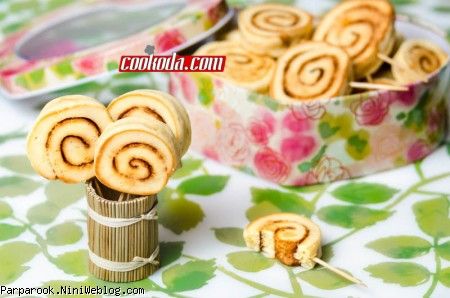 شیرینی فرفره‌ای | Pinwheel Cookies 