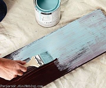  آموزش رنگ کردن میز به سبک قدیمی