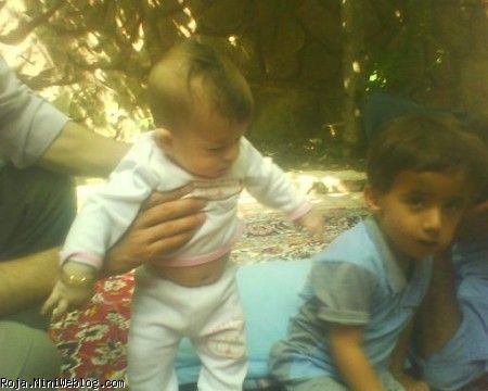 فشم - چهار و نیم ماهگی -پسرخاله 