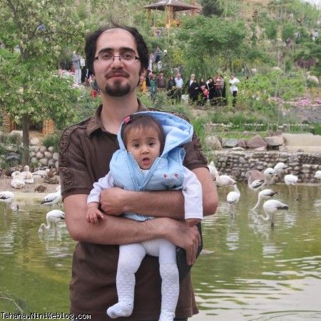 ملورین وبابا در باغ پرندگان