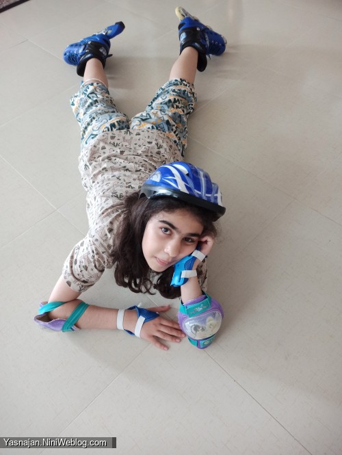 به وقت تمرین اسکیت