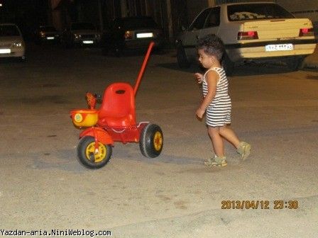 دوچرخه سواری یزدان جون