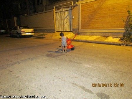 دوچرخه سواری یزدان جون
